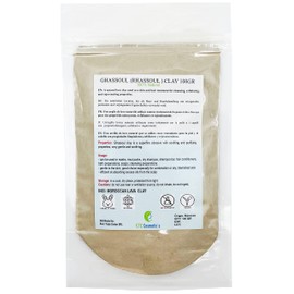 Ghassoul (Rhassoul Clay) 100g - A natural lava clay used as skin and hair for cleansing, exfoliating and rejuvenating properties, very gentle and soothing.
