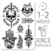 AWAKEN Temporary Fake Juice Tattoos for Men Arm Semi Permanent
