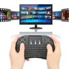 Mini Wireless Keyboard Backlit Black 2.4G RF 10-Meter Working Distance