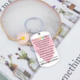 OEHEDOU 18th Birthday Gifts For Girls Best Stocking Stuffers For Teen Girls 2025 18 Year Old Girl Birthday Gifts 18 Year Old Girl Gift Ideas Happy Eighteen Items 18th Birthday Decoration Keychain