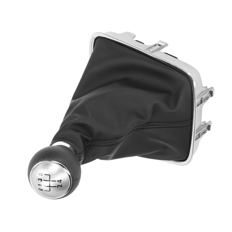 Gear Shift Knob Boot Set 5 Speed PVC Leather Durable