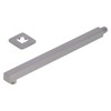 NPT1/2 Wall Mounted Shower Arm Brushed Concealed Stainless Steel Shower