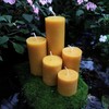 Beeswax Pillar Candles/Handcrafted with 100% Pure Natural Beeswax / 5