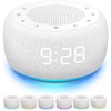 White Noise Machine & Alarm Clock 2-in-1, 18 Soothing Sound