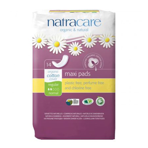 Natracare Organic & Natural Maxi Pads Regular 14 Pads