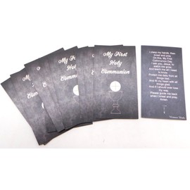 Westmon Works Boys First Communion Prayer Holy Card Bulk Pack Bundle Students Classroom Bundle, Set of 10