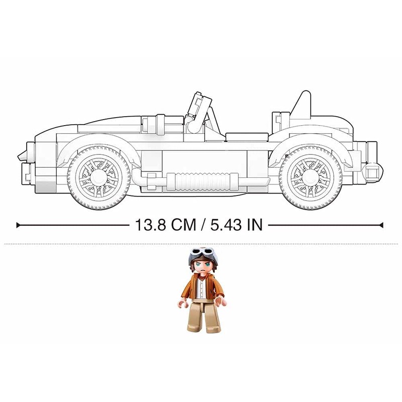 Sluban M38-B0706A Model Bricks-Cobra GT40 Car (169 Pieces), Multicoloured, One