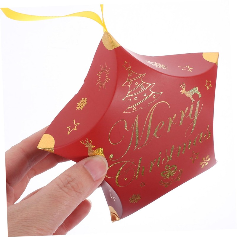 CORHAD 12pcs Christmas Candy Boxes Tree Patterns Festive Wrapping for