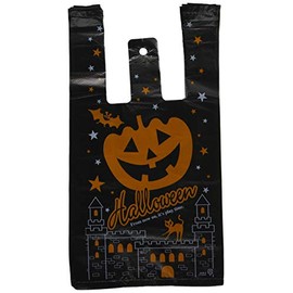 BHW-S Plastic Bag Black Halloween - S (100 Count)
