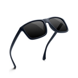 DIUWEU Polarised Sunglasses Mens Womens,Classic Fashion Sun Glasses for Driving Fishing Cycling Running,Anti Glare Ultralight TR90 Square Frame UV400 Protection