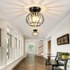YYJLX Indoor Motion Sensor Ceiling Light Fixture Modern Cryatal Semi