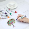 FANTESI 24 Pack Shuttle Pens, 4-in-1 Retractable Multicolor Pens Ballpoint