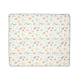 Mamas & Papas Splash Mat for Highchairs, Practical and Wipe Clean Mat to Catch Dinner Time Spills, Jungle Alphabet