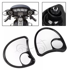 Unbranded Black Rearview Side Mirrors For Harley Touring Street Glide Ultra Limited FLHTK