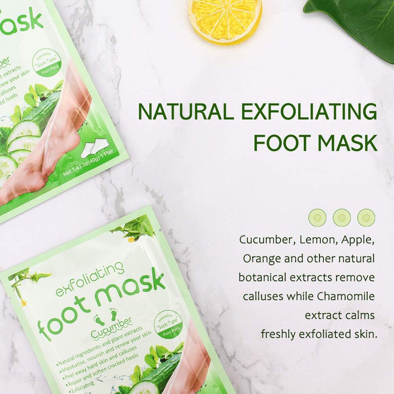 5 Pairs Foot Mask Callus Socks Foot Peel Off Mask
