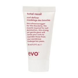 evo Total Recoil Curl Definer - Strong Hold Defining Cream - Enhances Natural Curl Pattern & Reduces Frizz - Humidity Control - Travel Size, 30ml / 1.01fl.oz
