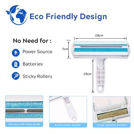 Unique'store Self-Cleaning Lint Roller - Pet Hair Remover for Pet Hair, Removal of Pet Hair on Sofa, Bed & Furniture, Lint Brush for Dog Hair and Cat Hair
