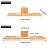 Utoplike Bamboo Bathtub Tray Caddy for Tub, Bath Table Bathroom