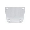 WEDGE PLATE, TABLE COLUMN 0 DEG W/RIB WHITE DELRIN