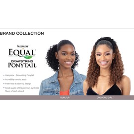 Freetress Equal Drawstring Ponytail - DIAMOND GIRL (2 Dark Brown)
