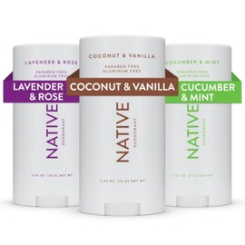 Native Desodorante – Desodorante natural – Paquete de 3, Classic, 3 Count - Coco & Van, Lav & Rose, Cuc & Mint