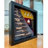 Ship & Combadge Display Shadow Box Star Trek, Enterprise, Large