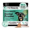 Pet Honesty Dog Breath Freshener Dental Powder for Teeth Cleaning