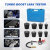 Turbo System Leakage Tester Kit,10 Pcs Boost Leak Tester with