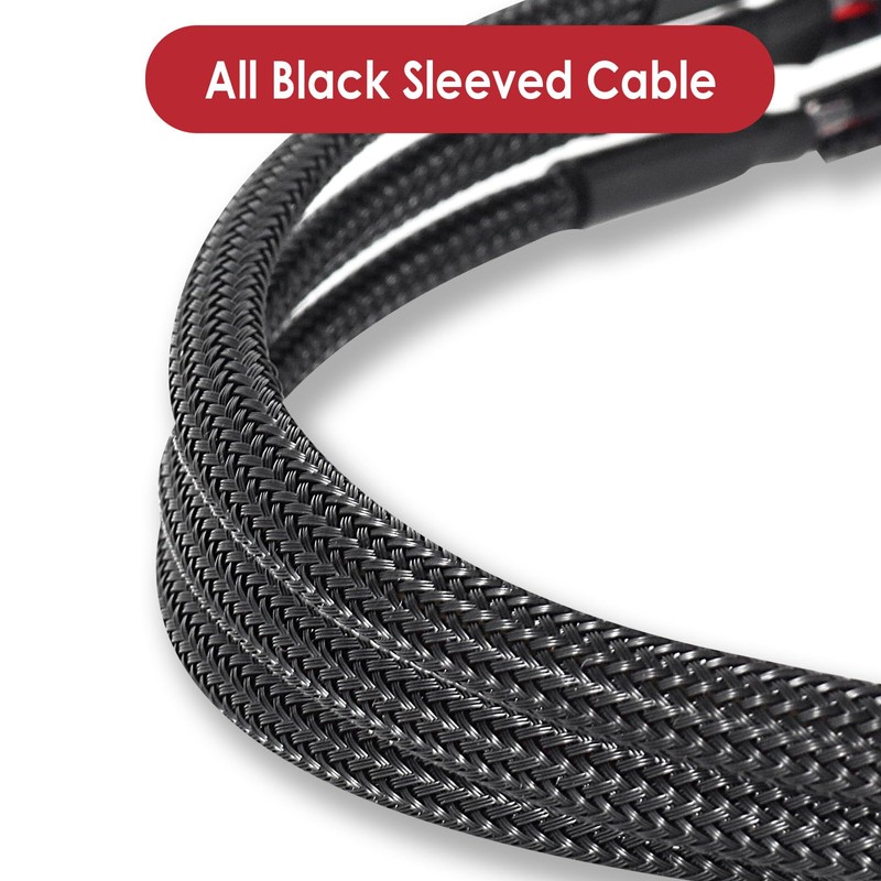 JBtek 10.4 Inch PWM Fan Splitter Cable Pack - 3