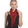 Central Chic Women's Stunning Sequin Evening Scarf - In 3