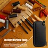 37-Pack Upholstery Repair Kit, Leather Stitching Kit with Waxed Thread,