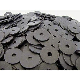 (100 Pack) Neoprene Rubber Washers - 1 1/4" OD x 5/16" ID x 1/16" Thickness - 60 Duro Primal23 Industrial Endeavor Series Rubber Washers