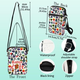 LEVLO Jay Crossbody Bag Carlos Fans Gift Rotten to the Core Mal Shoulder Bag Jay & Mal Movie Merchandise, Core C Bag