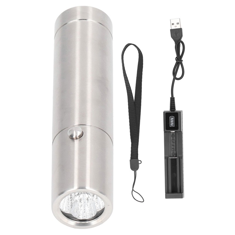 Therapy Flashlight Stainless Steel 2200mah 7W USB Charging 5 Beads