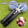 Arttodo Folding Butterfly Golf Divot Tool with Bottle Opener, Compact,
