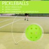6 - Pack Pickleball Balls, 40 Holes Outdoor Pickleballs, High