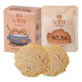 The Meal Scorched Rice Sandwich Brown Rice Snack Original 1 Box (8 Bags) Original (a)