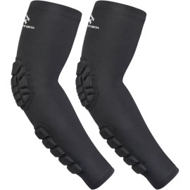 Hofforce 호프포스 2PCS 패딩 팔꿈치 팔뚝 소매 압박 팔 보호 지지대 Hoffoss 2PCS Padded Elbow Forearm Sleeve Compression Arm Protector Support
