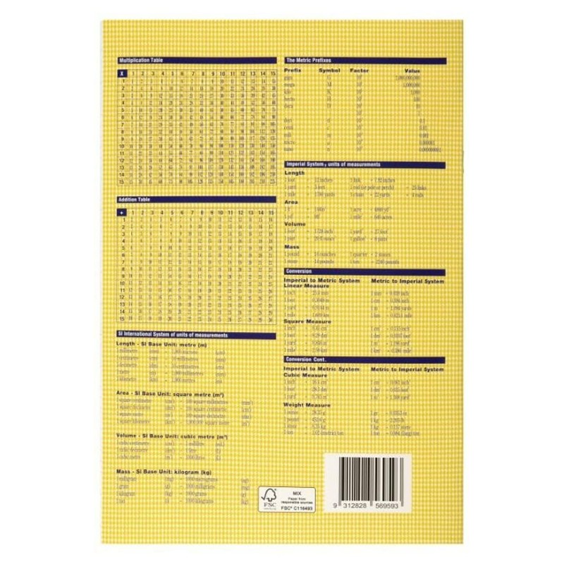 Spirax 117 A4 Exercise Book with 18MM Dotted Thirds (96