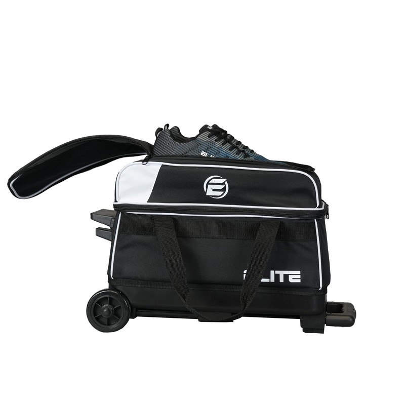 ELITE Basic Double Roller Bowling Ball Bag With Wheels |