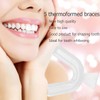 4Pcs Transparent Mouth Guard Silicone Grinding Guard Teeth,Bleaching Trays,Whitening Tray