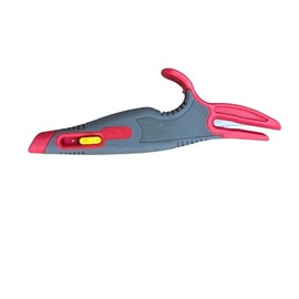 2 Pack Razor Blade Scraperl, Multi-Purpose Fish Style. Hook Blade for Cutting Cardboard & tap (Red)