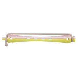 Comair 3012013 Cold Wave Rollers 2 Colours 8 mm Long Round Rubber Length 91 mm Yellow / Pink