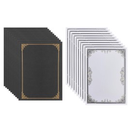10 Diploma Files, A4, Bi-Fold, Award Holder, with Certificate Paper, Foil Stamping, Certificate Holder, Appreciation, Diploma, Passing Certificate, Certificate Holder, Award Holder, Award Proof,