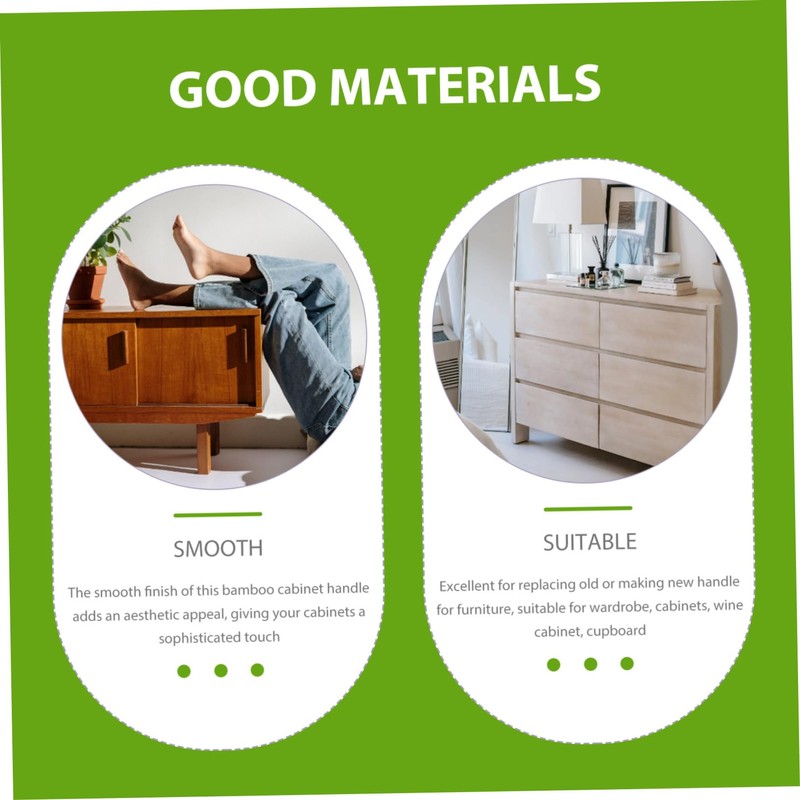 Ciieeo Bamboo Joint Handle Modern Cabinet Knobs Drawer Pulls Handles