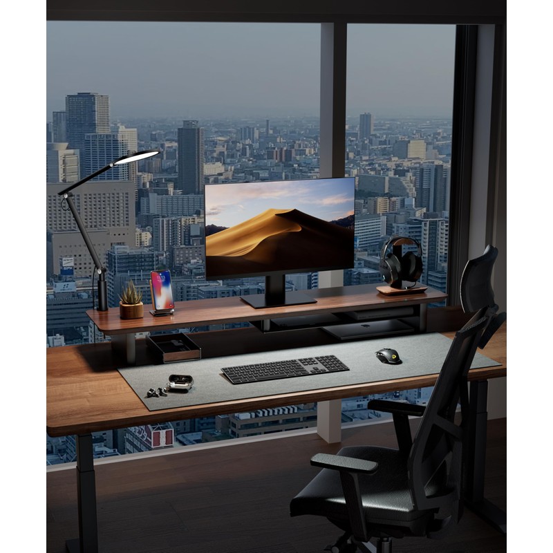 amesoba Monitor Stand Tray (Walnut/1pc)