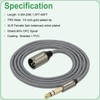 SOEYBAE 6.35mm (1/4 Inch) TRS Male to XLR Male 1M/3FT,Nylon