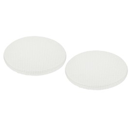 QUARKZMAN Round Stool Covers, Pack of 2, Round Bar Stool Covers with Elastic Bands, Diameter 11-16 inches, Round Seat Cushions for Chairs, Stool Covers - White