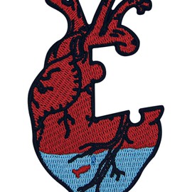 Zegin The Puzzle Heart Patch Embroidered Applique Badge Iron On Sew On Emblem