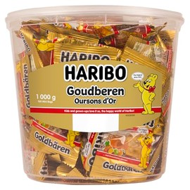 Haribo Gold Bears / Goldbären, 100 Mini Bags, 980g Tub